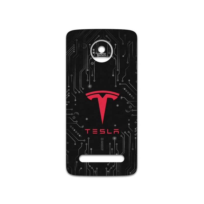 برچسب پوششی ماهوت مدل TESLA-Motors مناسب برای گوشی موبایل موتورولا Moto Z2 Play
