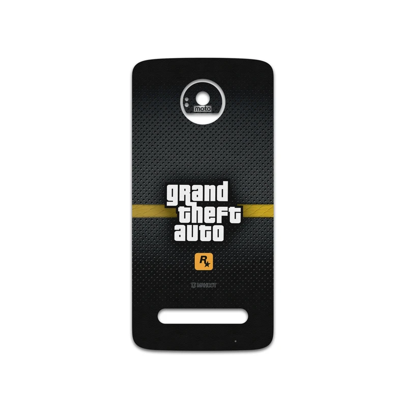 برچسب پوششی ماهوت مدل GTA-Game مناسب برای گوشی موبایل موتورولا Moto Z2 Play