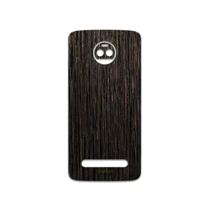 MAHOOT Dark-Gold-Stripes-Wood Cover Sticker for motorola Moto Z2 Force