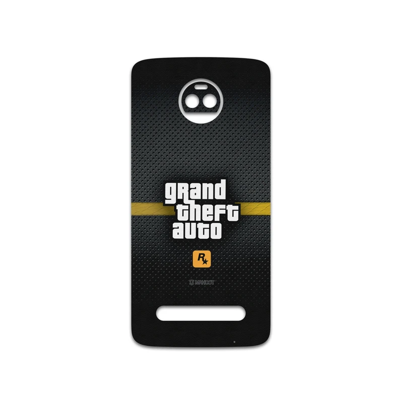 برچسب پوششی ماهوت مدل GTA-Game مناسب برای گوشی موبایل موتورولا Moto Z2 Force