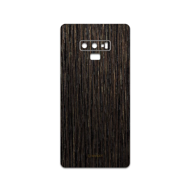 برچسب پوششی ماهوت مدل Dark-Gold-Stripes-Wood مناسب برای گوشی موبایل سامسونگ Galaxy Note 9