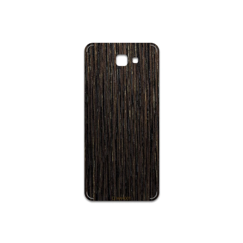 برچسب پوششی ماهوت مدل Dark-Gold-Stripes-Wood مناسب برای گوشی موبایل سامسونگ Galaxy J5 Prime