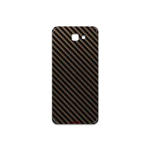 MAHOOT Glossy-Brown-Fiber Cover Sticker for Samsung Galaxy J5 Prime