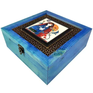  جعبه هدیه چوبی طرح ایراندخت کد KNLB5152