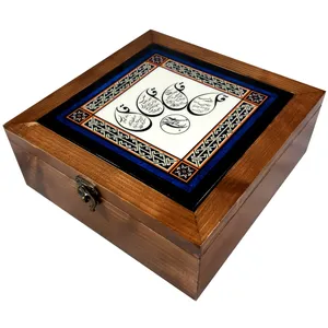 جعبه هدیه چوبی مدل چهار قل KNLB5156