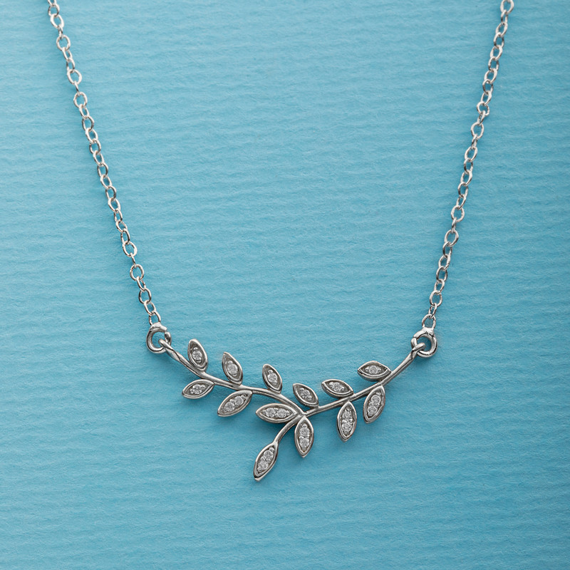 گردنبند نقره زنانه جواهری سون مدل 2602