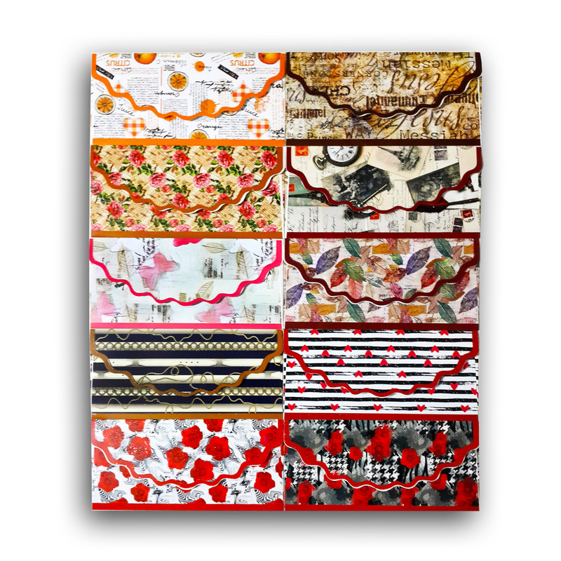 پاکت پول مدل هدیه رنگارنگ مجموعه 10 عددی