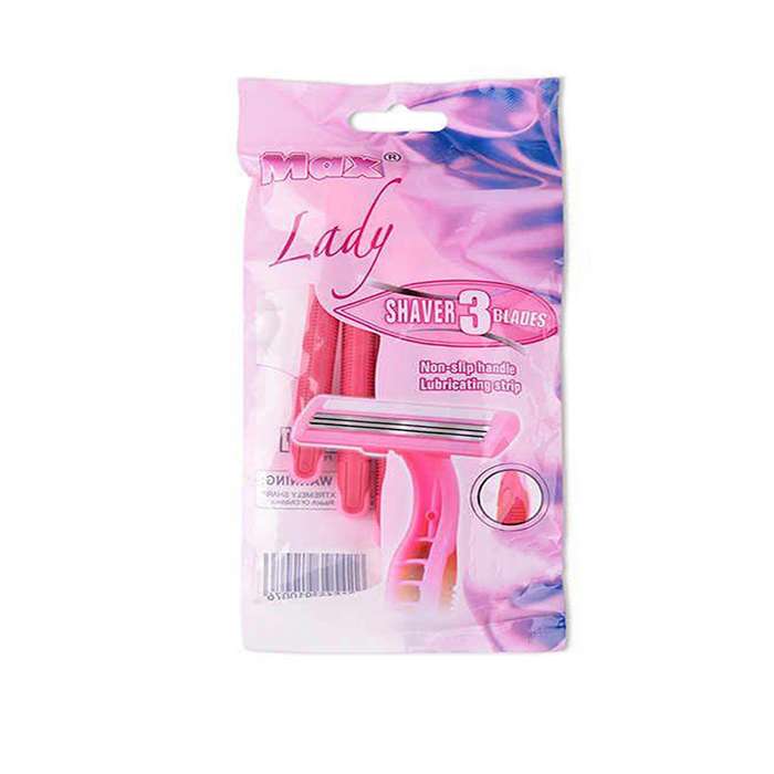 خود تراش مکس مدل Lady بسته 4 عددی خود تراش مکس مدل Lady بسته 4 عددی