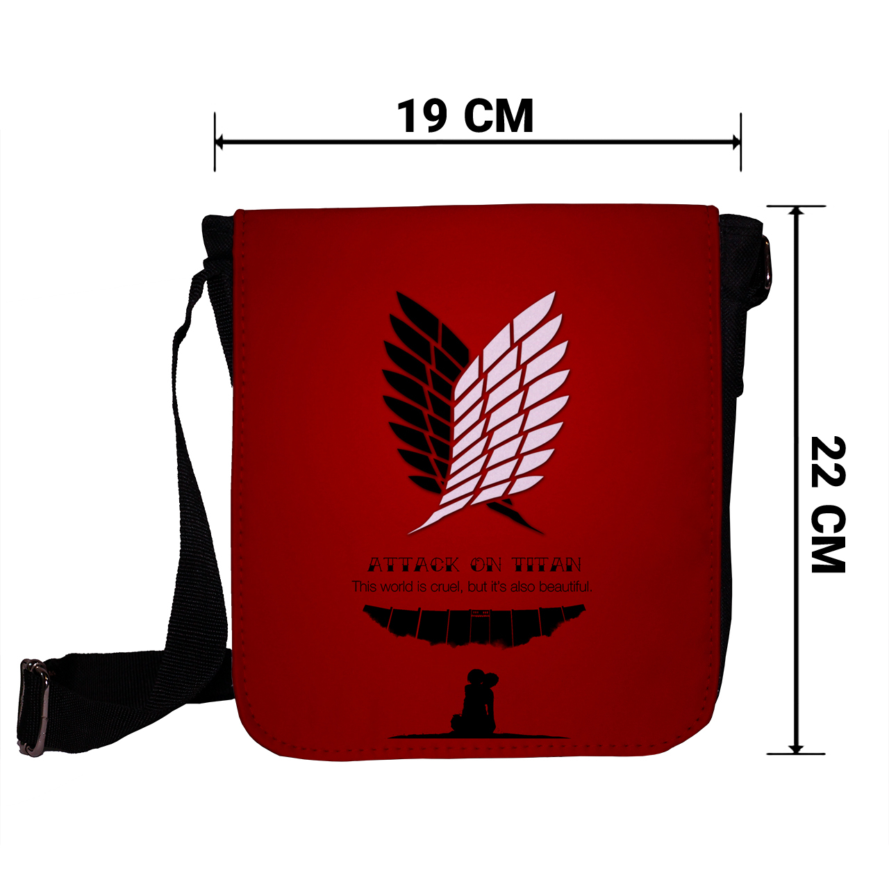   کیف دوشی طرح attack on titan کد 1026 