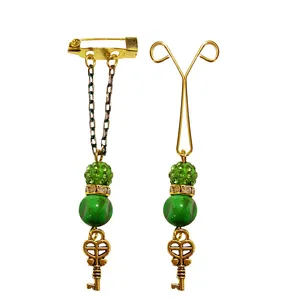 ست سنجاق سینه و گیره روسری طرح کلید کد PM462