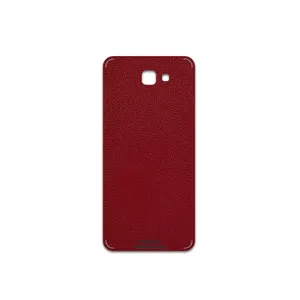 MAHOOT Red-Leather Cover Sticker for Samsung Galaxy J5 Prime