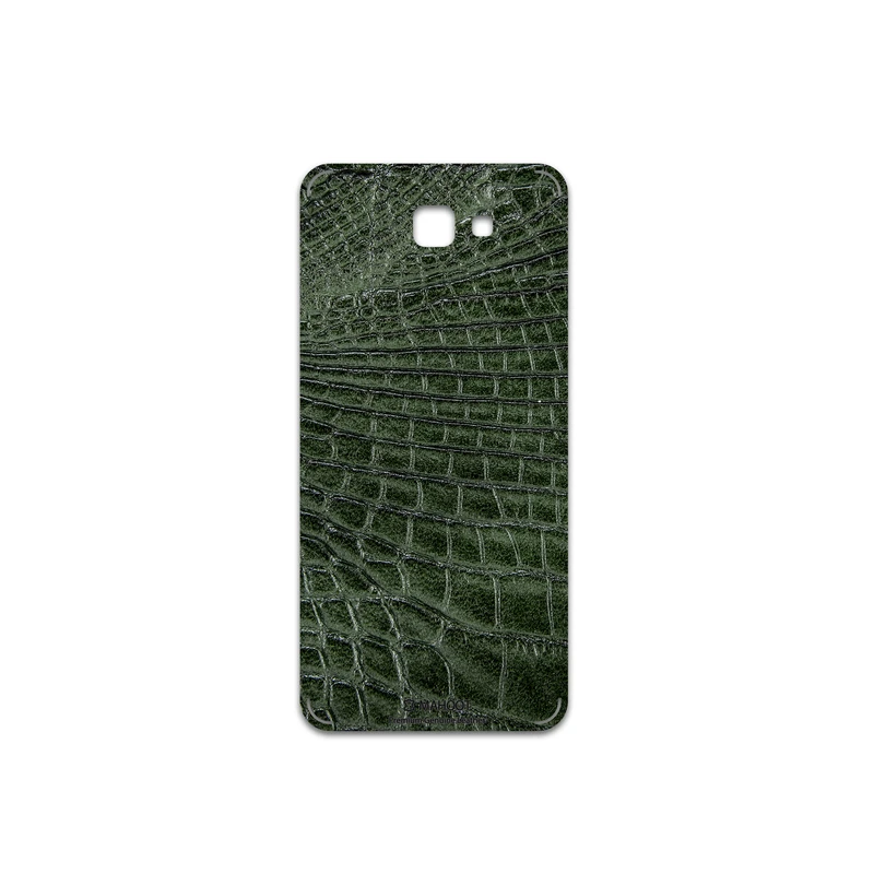 برچسب پوششی ماهوت مدل Green-Crocodile-Leather مناسب برای گوشی موبایل سامسونگ Galaxy J5 Prime