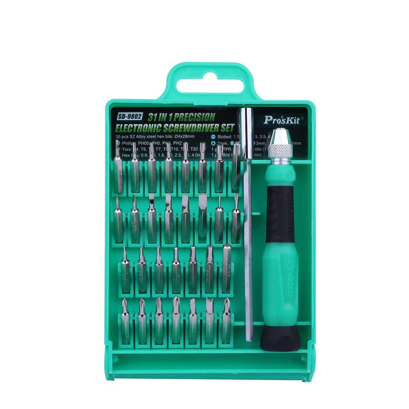 مجموعه 31 عددی پیچ گوشتی پروسکیت مدل SD-9802