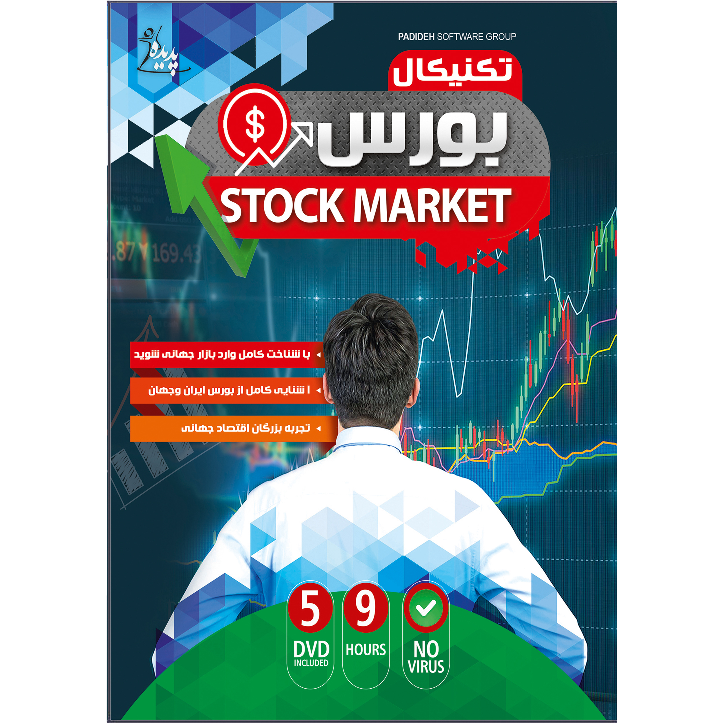 نرم افزار آموزش تکنیکال بورس نشر پدیده به همراه نرم افزار آموزش بیت کویین و انواع ارز دیجیتال نشر پدیا سافت