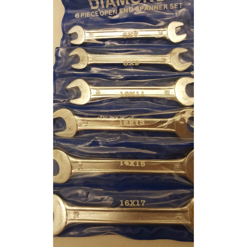 مجموعه 6 عددی آچار دوسر تخت دیاموند مدل 06