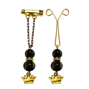 ست سنجاق سینه و گیره روسری زنانه طرح تاج کد PM466