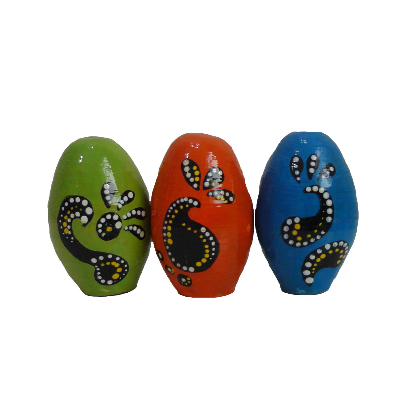 تخم مرغ تزئینی مدل رنگارنگ مجموعه سه عددی