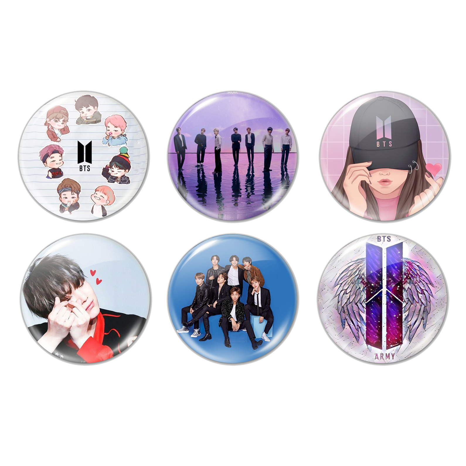 پیکسل طرح bts کد 24060 مجموعه 6 عددی