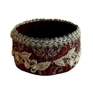 شکلات خوری سرمه دوزی مخمل مدل 0021