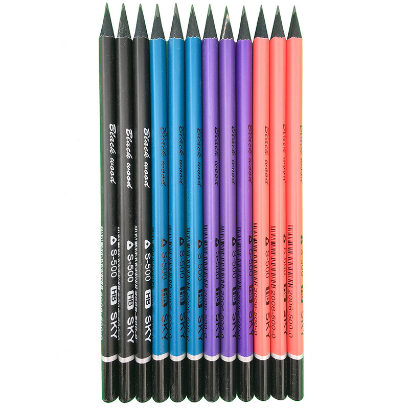 مداد مشکی اسکای کد S-500 بسته 12 عددی