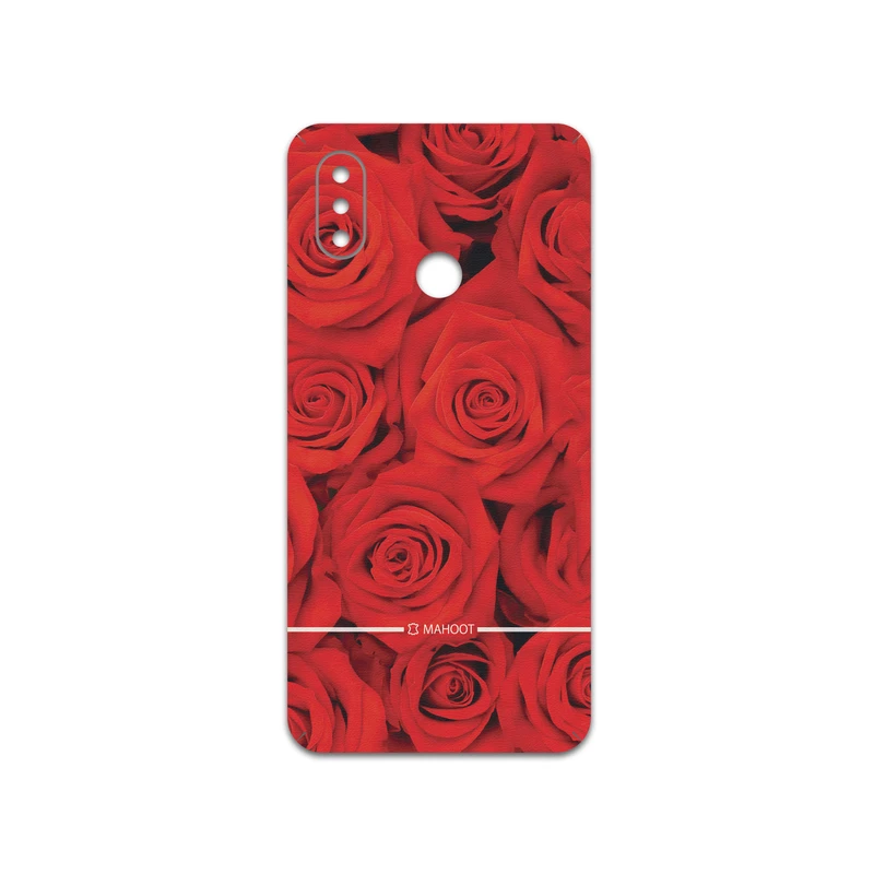 برچسب پوششی ماهوت مدل Red-Flower مناسب برای گوشی موبایل شیائومی Mi 8
