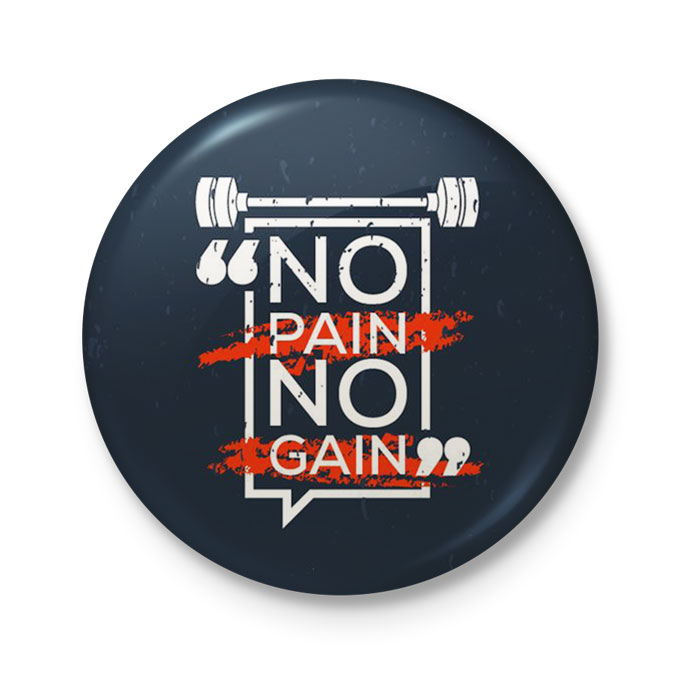 پیکسل طرح NO PAIN NO GAIN کد DDP291