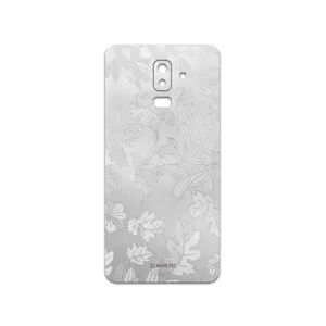 MAHOOT Silver-Wildflower Cover Sticker for Samsung Galaxy J8
