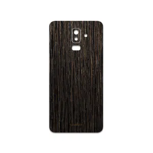 MAHOOT Dark-Gold-Stripes-Wood Cover Sticker for Samsung Galaxy J8