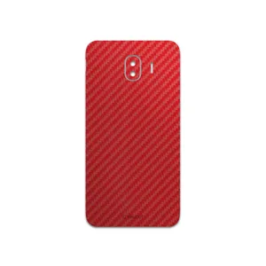 MAHOOT Red-Fiber Cover Sticker for Samsung Galaxy J4