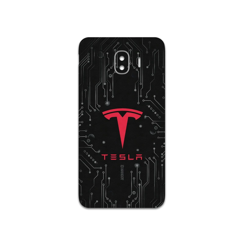 برچسب پوششی ماهوت مدل TESLA-Motors مناسب برای گوشی موبایل سامسونگ Galaxy J4