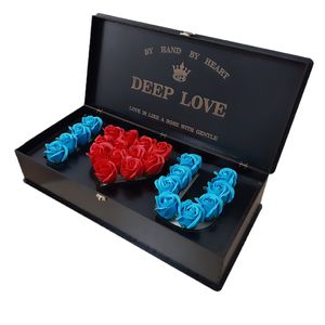 نقد و بررسی جعبه و گل مصنوعی مدل deep love کد 3001 توسط خریداران