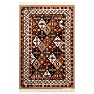 گلیم ماشینی طرح خشتی کد 2220