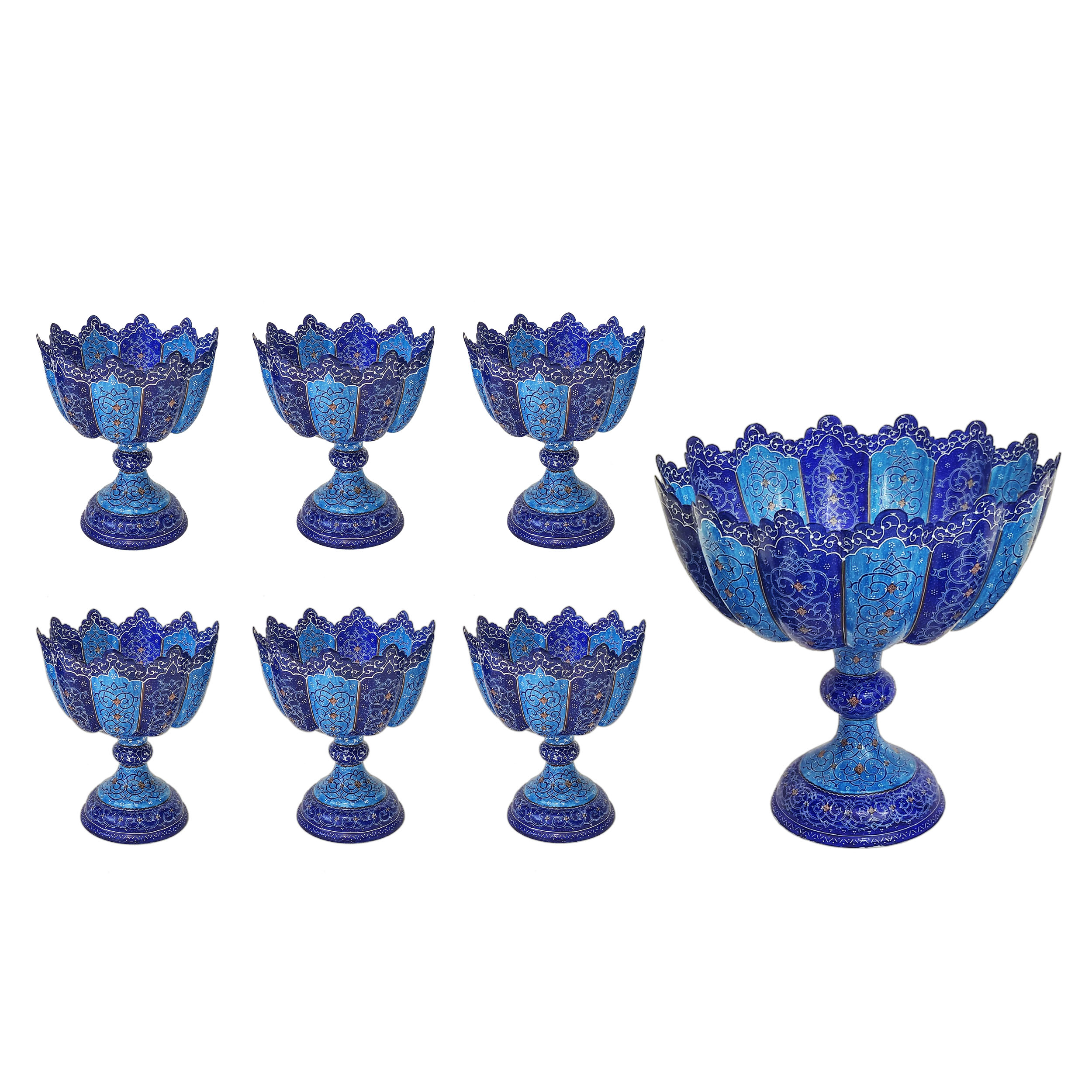 ست ۷ تکه شکلات خوری میناکاری کد KB3520-7