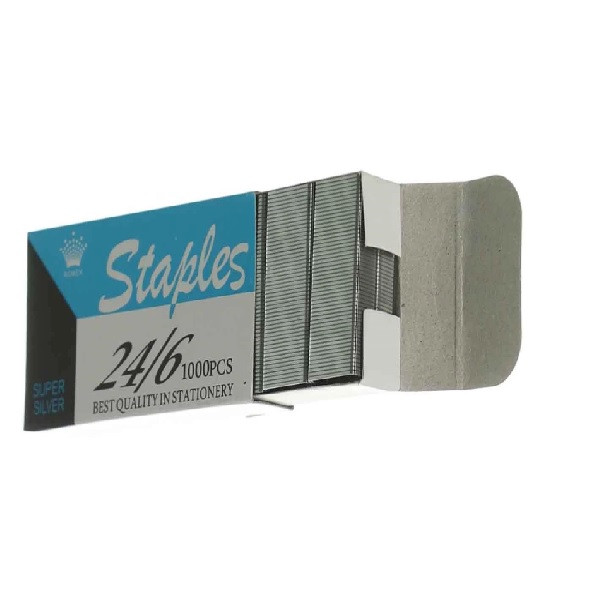 سوزن منگنه رومکس کد 4521 سایز 24/6 بسته 1000 عددی