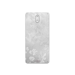 MAHOOT Silver-Wildflower Cover Sticker for Nokia 3.1