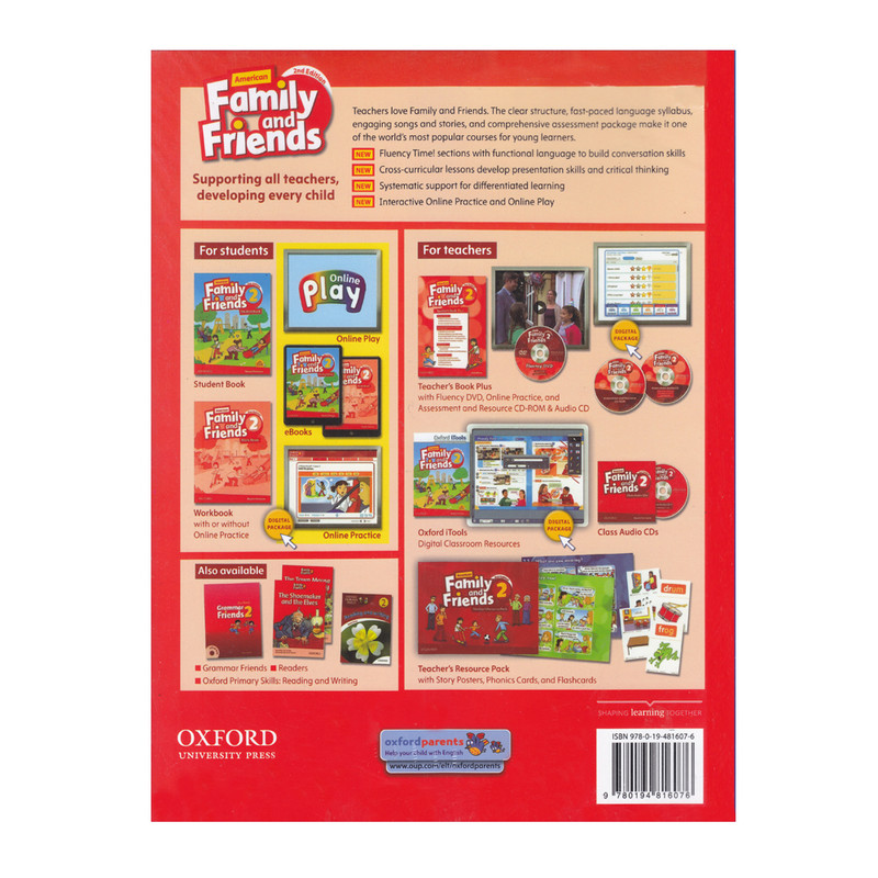 کتاب American Family And Friends 2 اثر Naomi Simmons انتشارات Oxford کتاب American Family And Friends 2 اثر Naomi Simmons انتشارات Oxford