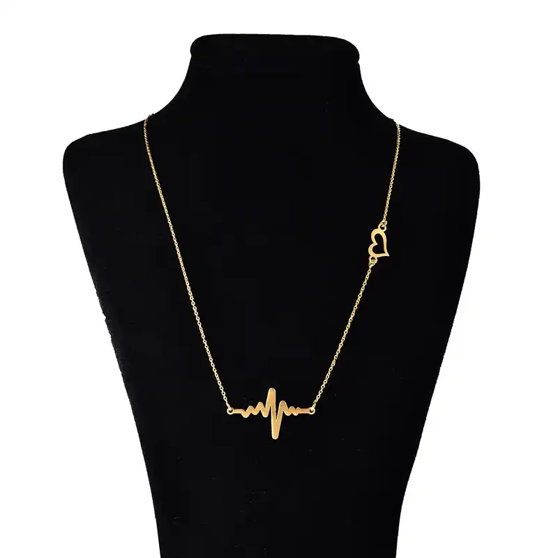 گردنبند طلا 18 عیار رزا مدل NC08