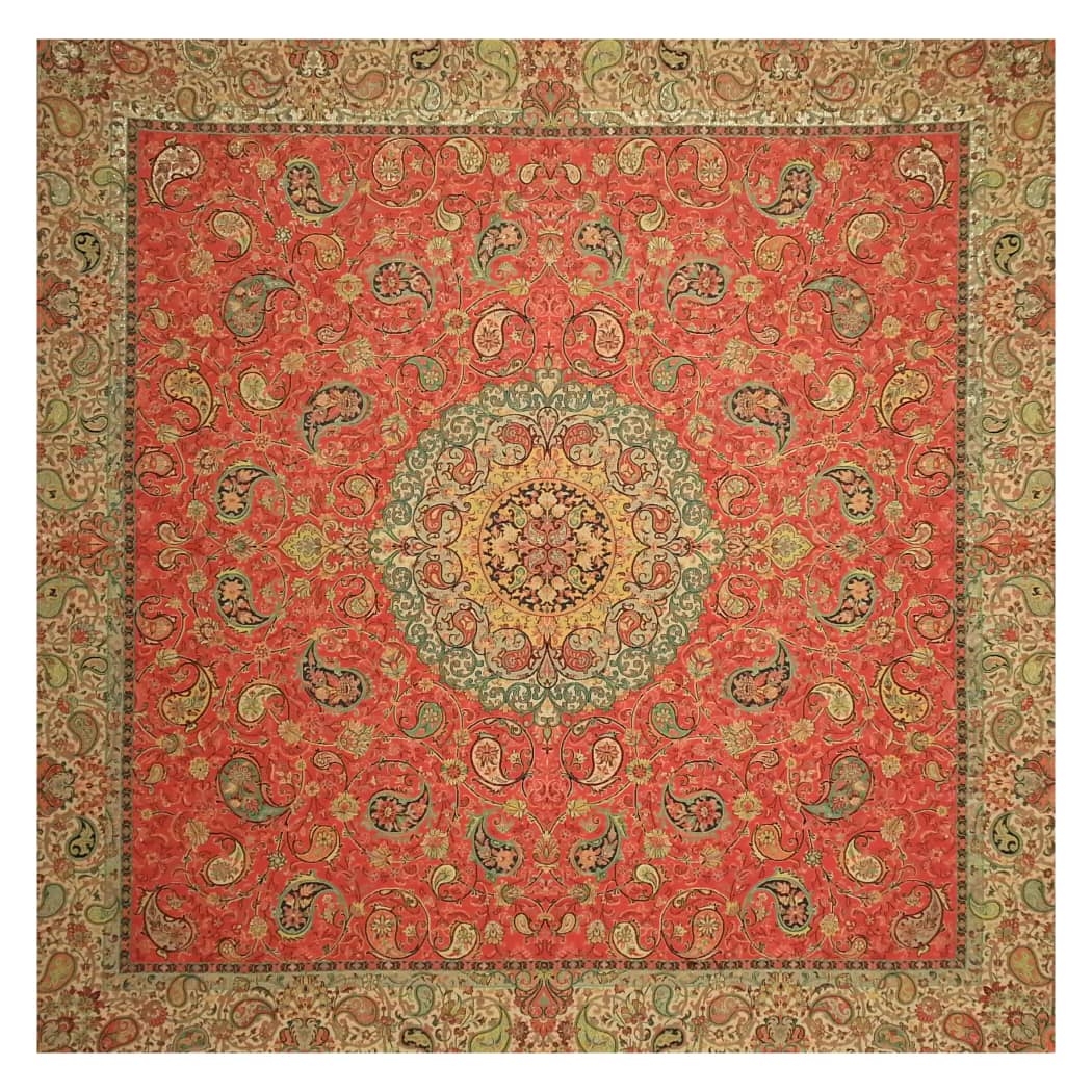 رومیزی ترمه مدل شقایق کد TRM117