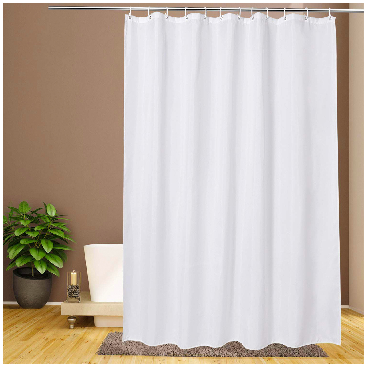 پرده حمام تاتای کد 55202 سایز 200x220 سانتیمتر