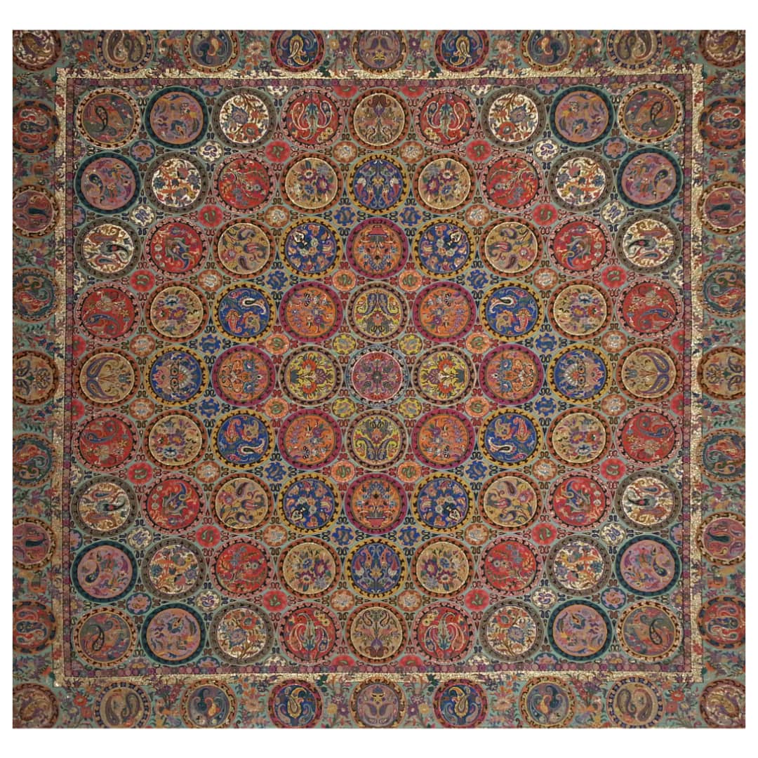 رومیزی ترمه مدل هفت خوان کد TRM120