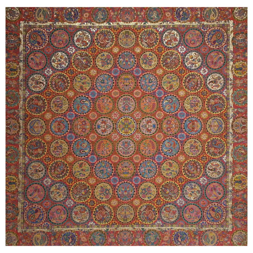 رومیزی ترمه مدل هفت خوان کد TRM122