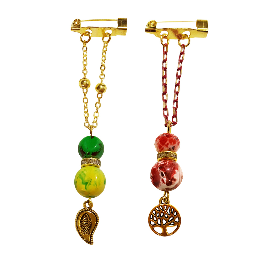 سنجاق سینه زنانه کد PM469 مجموعه دو عددی