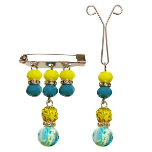 ست سنجاق سینه و گیره روسری کد PM477