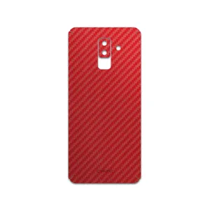 MAHOOT Red-Fiber Cover Sticker for SAmsung Galaxy A6 Plus 2018