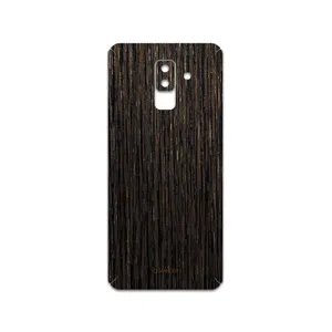 MAHOOT Dark-Gold-Stripes-Wood Cover Sticker for SAmsung Galaxy A6 Plus 2018