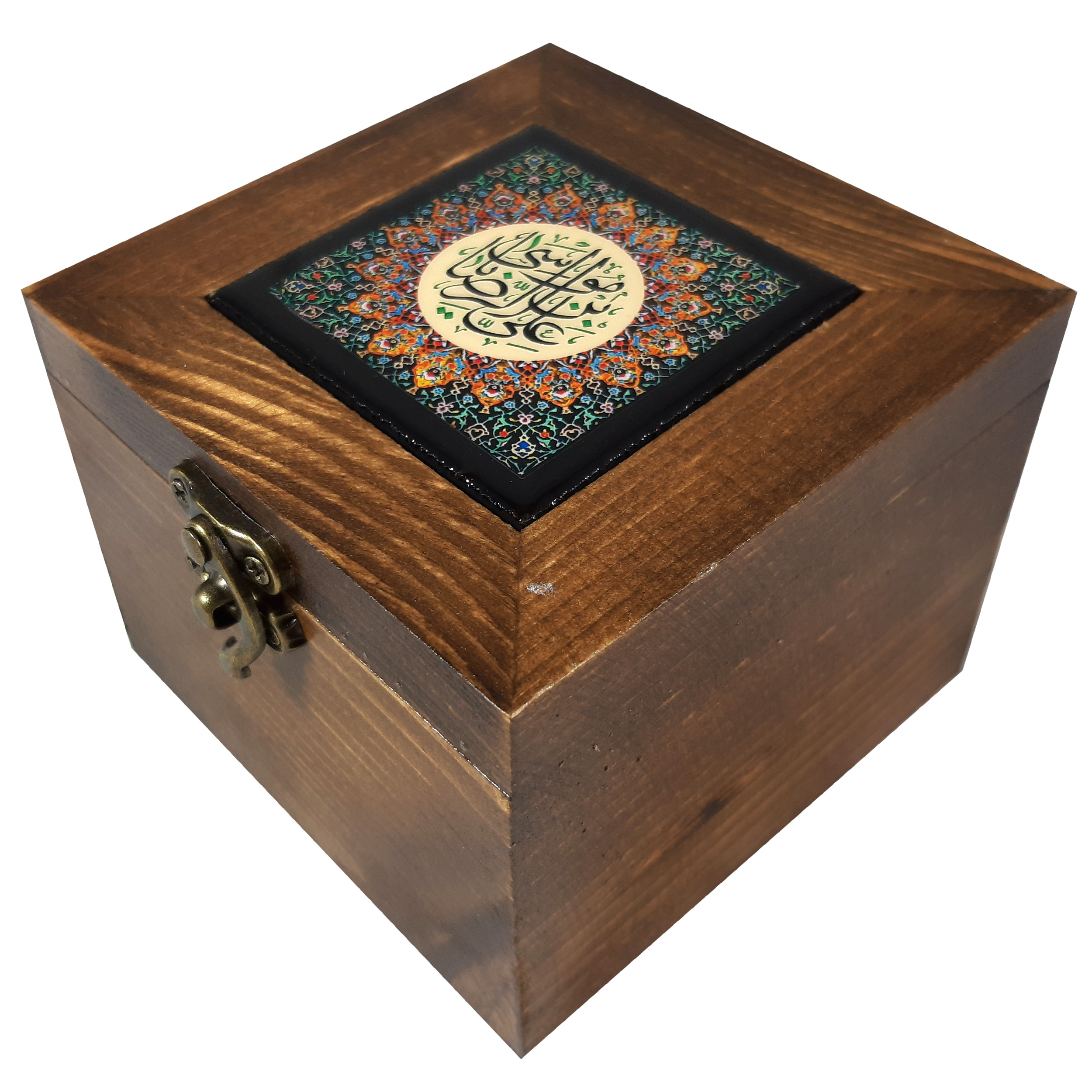   جعبه هدیه چوبی طرح علی بن موسی الرضا کد KNSB5205