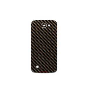 MAHOOT Glossy-Brown-Fiber Cover Sticker for LG K4