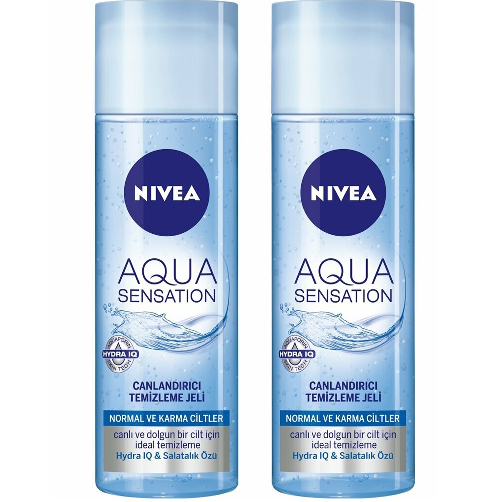  ژل شستشو صورت نیوآ مدل AQUA SENSATION حجم 200 میلی لیتر مجموعه 2 عددی
