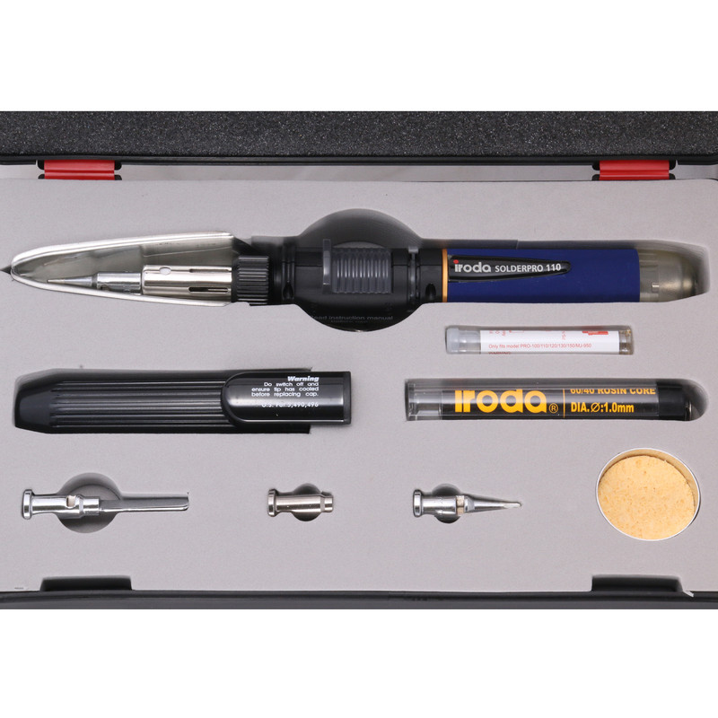 هویه گازی آی رودا مدل SOLDERPRO 110K مجموعه 8 عددی