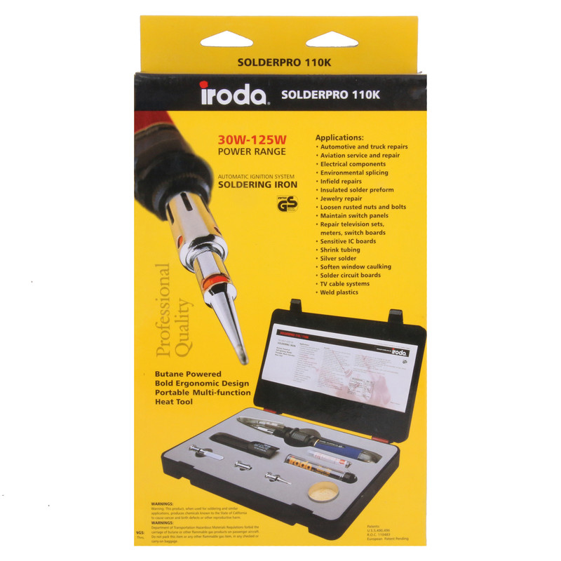 هویه گازی آی رودا مدل SOLDERPRO 110K مجموعه 8 عددی